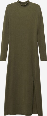 MANGO Knitted dress 'PERCEBE' in Green: front