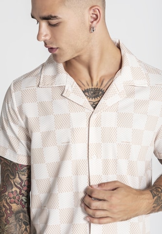 Gianni Kavanagh Regular Fit Hemd 'Piazza' in Beige