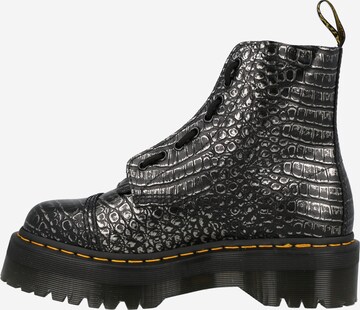 Dr. Martens Lace-Up Ankle Boots 'Sinclair' in Silver