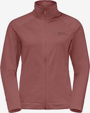 JACK WOLFSKIN Sweatjacke in Pink: predná strana