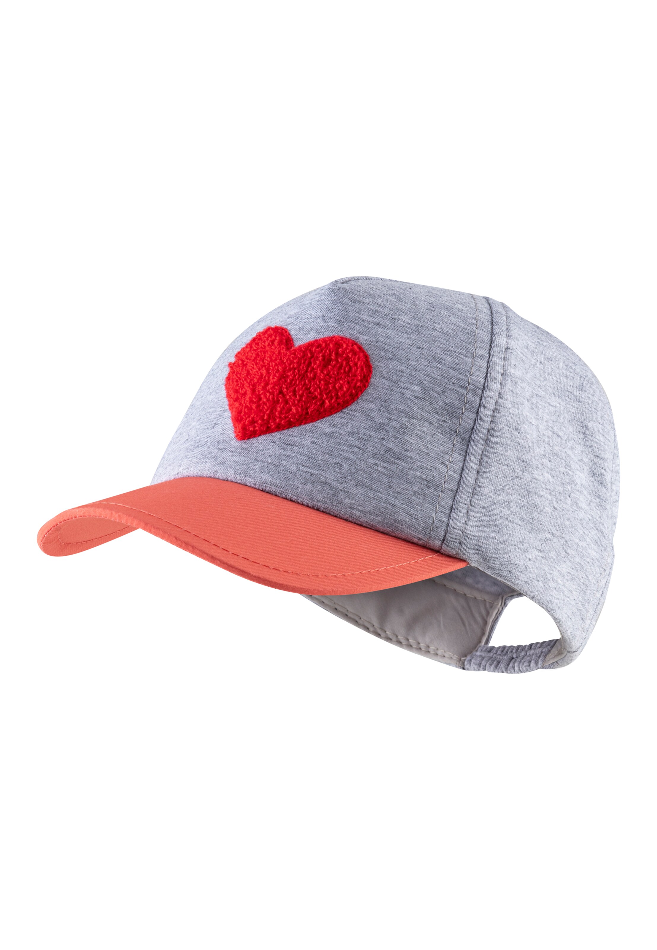 STERNTALER Cap 'Herz' in Grau: Vorderseite