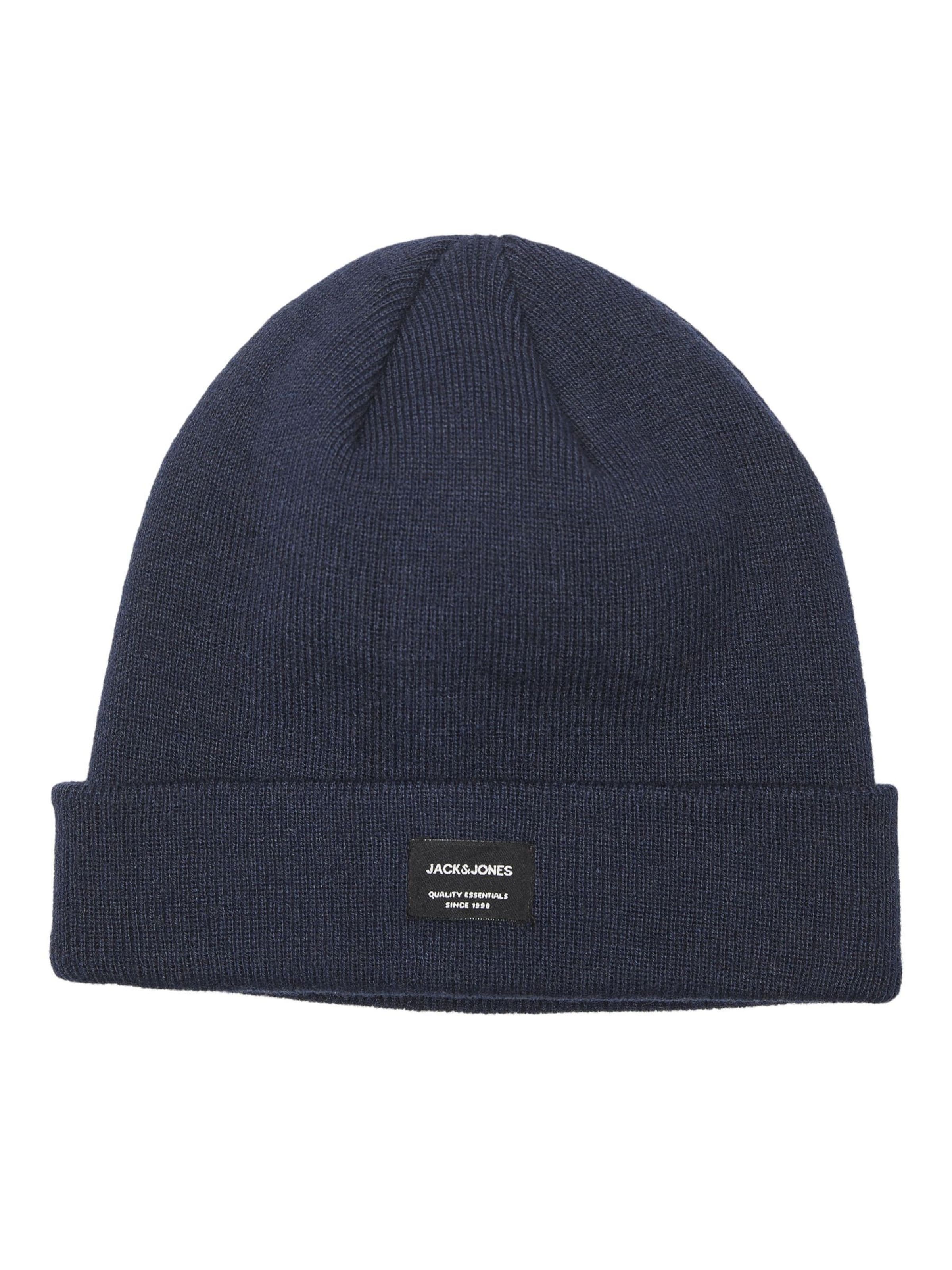 Bonnet 'JACDna' Jack & Jones Junior en bleu : devant