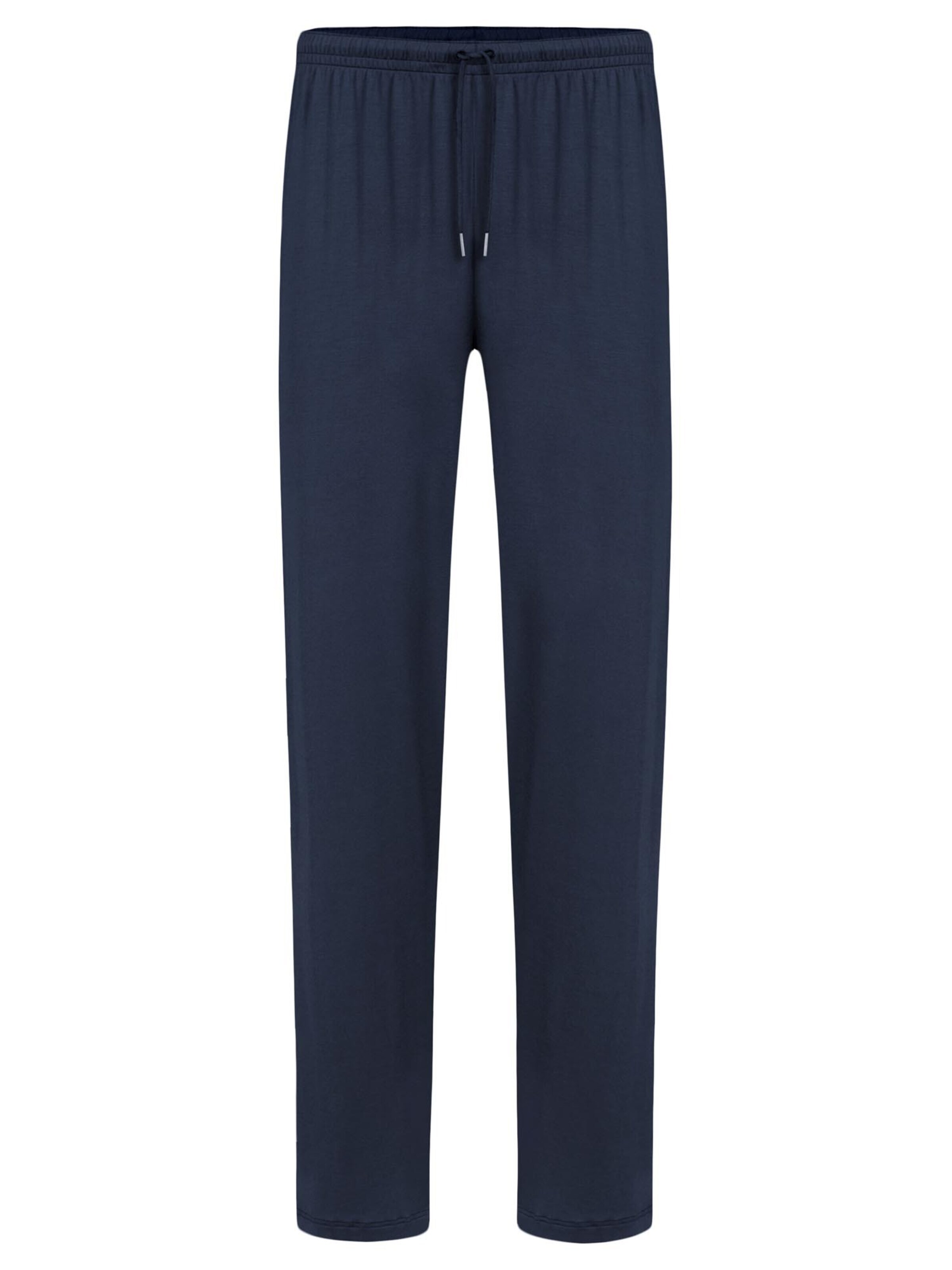 Mey Pyjamahose 'Jefferson'‌‌‌‌‌‌‌‌‌ in Blau: Vorderseite