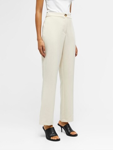 OBJECT Loosefit Broek 'Sigrid Cassie' in Beige: voorkant