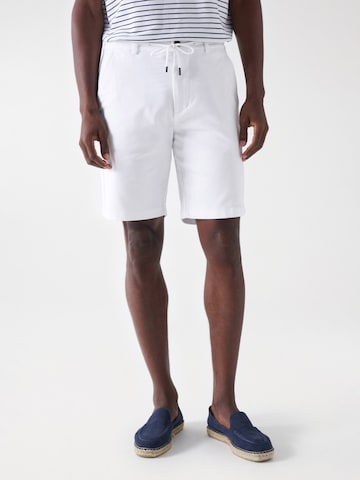 Salsa Jeans Zwemshorts 'Regular' in Wit: voorkant
