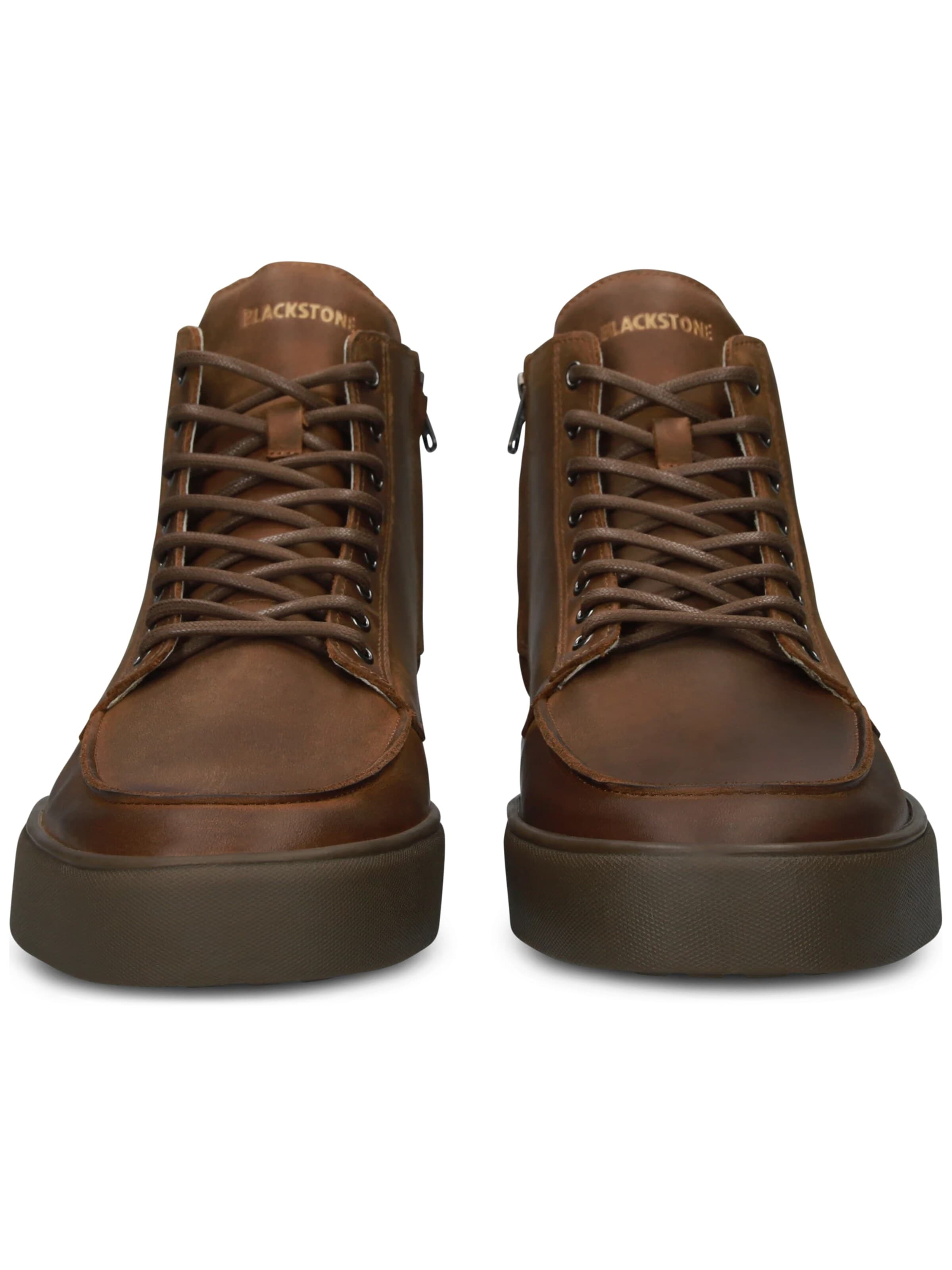 BLACKSTONE - Zapatillas deportivas altas 'RUBY EERO - ZIPPER' en marrón