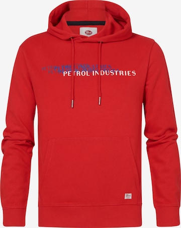 Petrol Industries Sweatshirt in Rood: voorkant