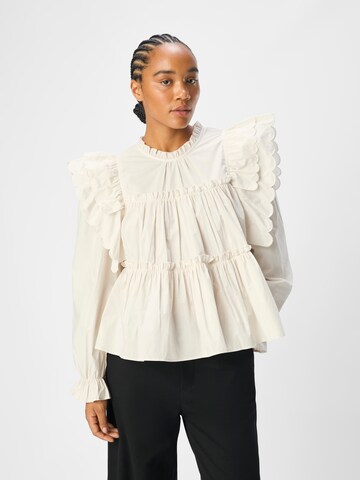 OBJECT Bluse 'OBJHope' i hvid: forside