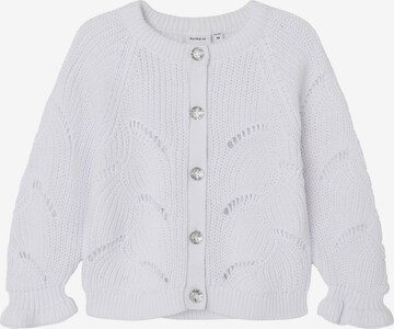 NAME IT Knit Cardigan in White: front