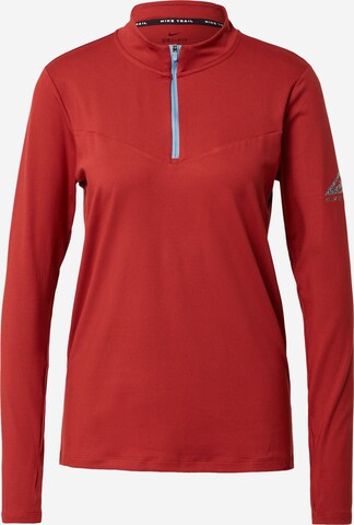 NIKE - Camisa funcionais 'Element Trail' em vermelho: frente