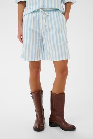 SAINT TROPEZ Loose fit Trousers 'Zalinda' in Blue: front