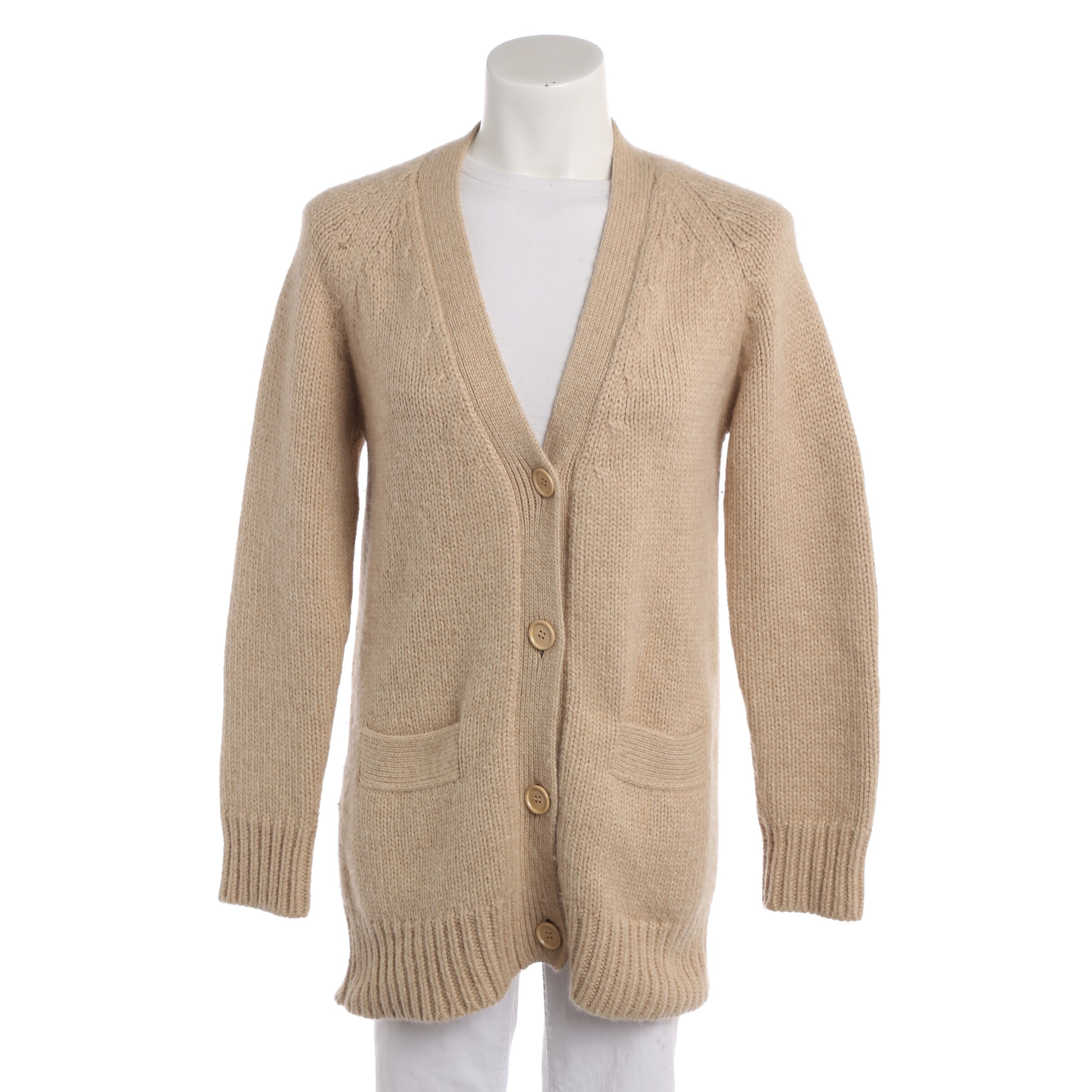 PRADA Pullover / Strickjacke in XXS in hellbraun, Produktansicht