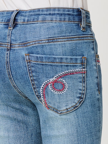 KOROSHI Flared Jeans in Blau