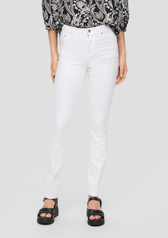 s.Oliver Slimfit Jeans 'Beverly' in Wit: voorkant