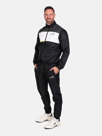 Sergio Tacchini Treenipuku 'INCASTRO' värissä musta: etupuoli