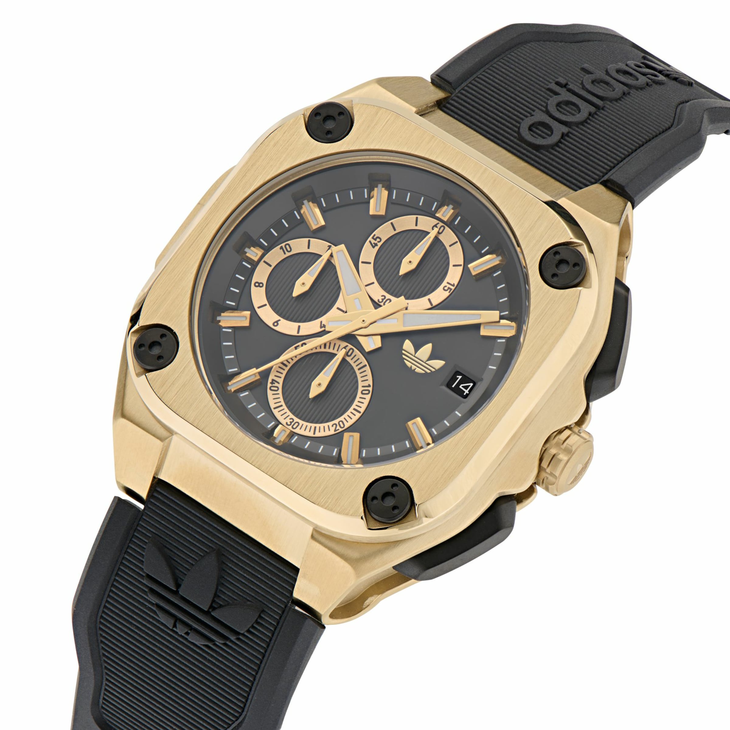 ADIDAS ORIGINALS Analog watch 'City Tech Three Chrono' in Gold