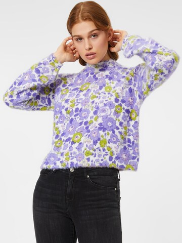 PIECES Sweater 'NORA' in Purple: front