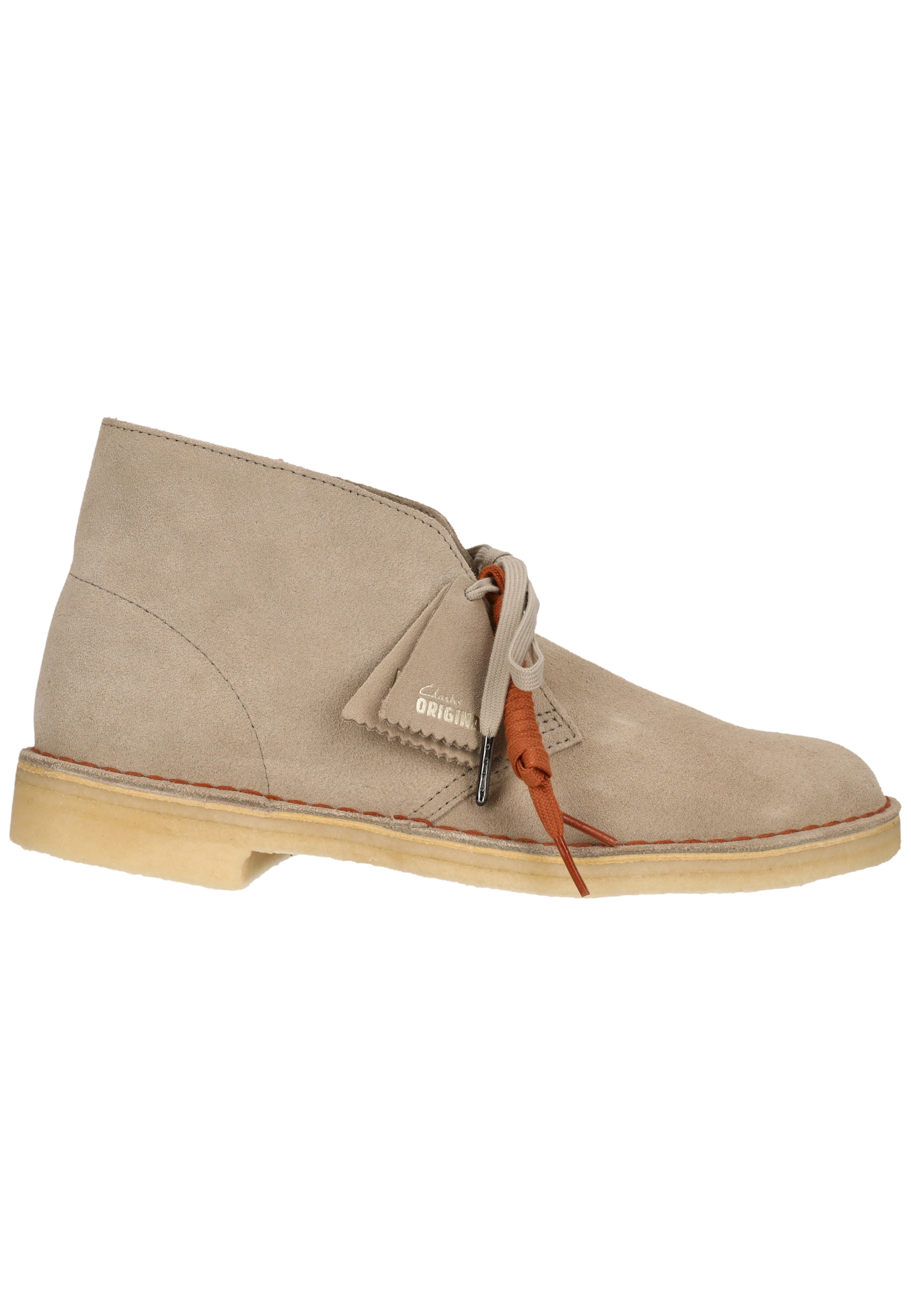 CLARKS Veterlaarzen 'Desert Boot Sand Suede' in Beige