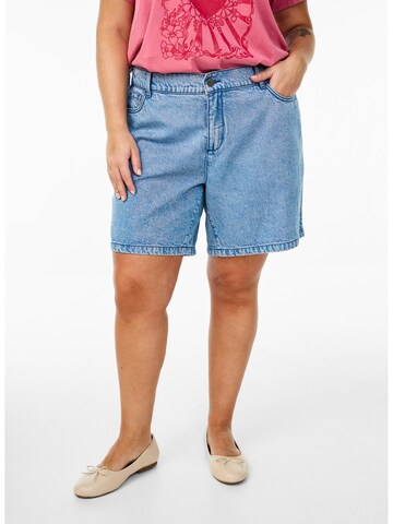 Regular Jeans 'Dami' de la Zizzi pe albastru: față