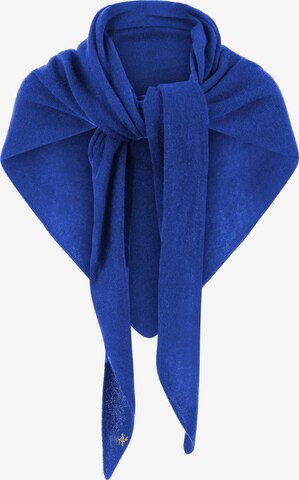 Rainbow Cashmere Scarf in Blue: front