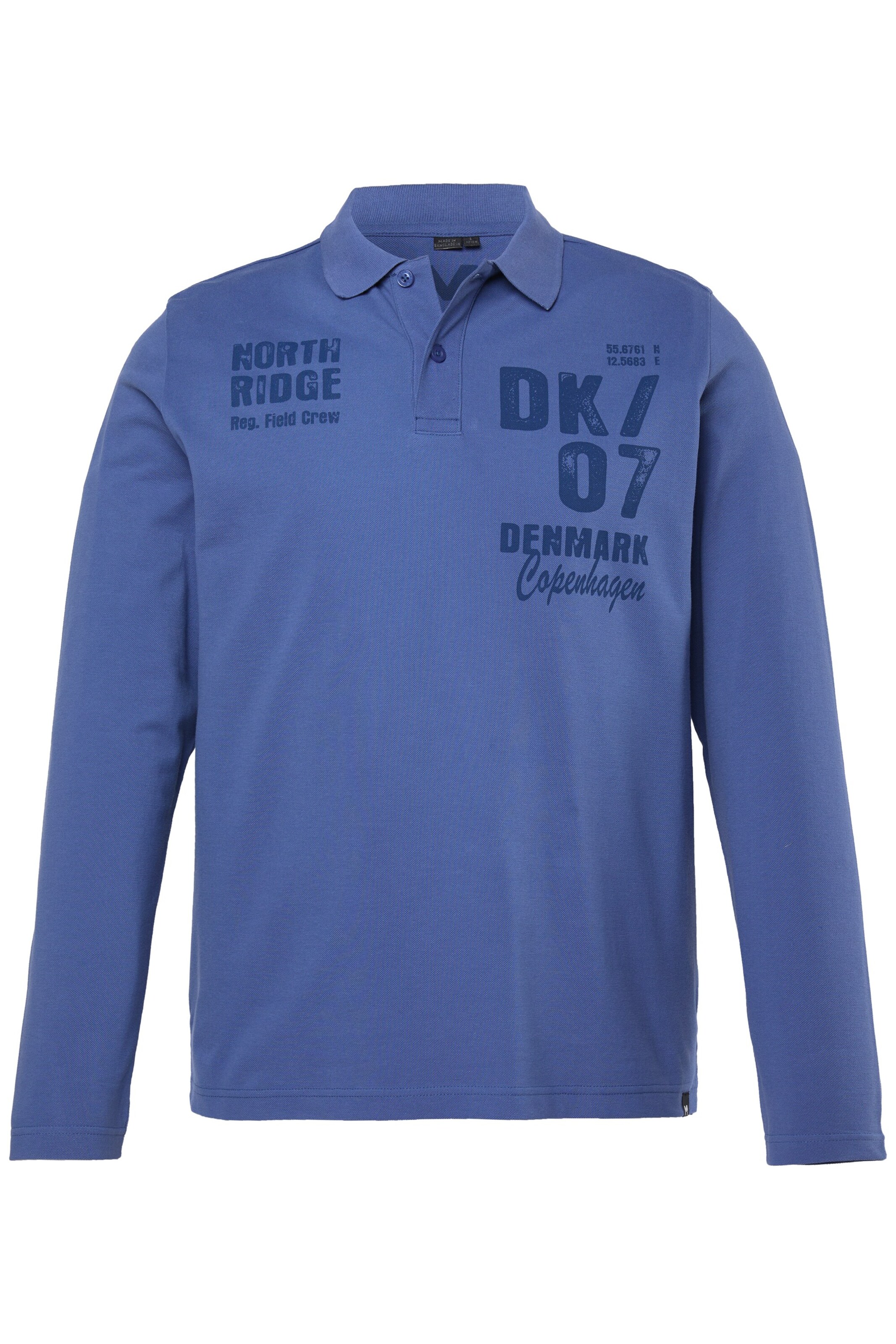 Men Plus Shirt in Blue: front