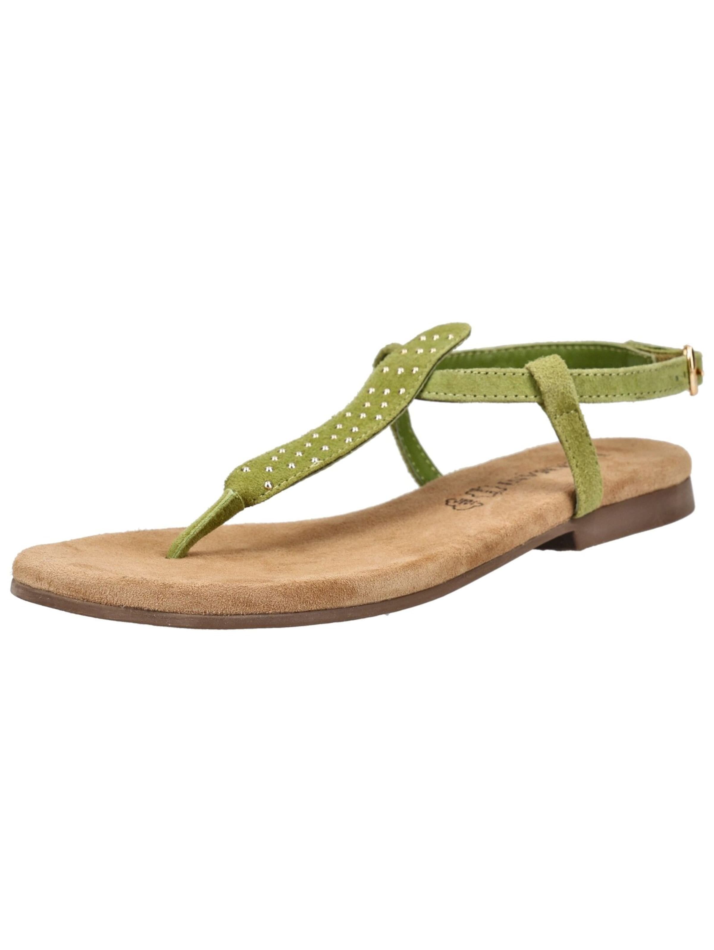 Tongs LAZAMANI en beige : devant