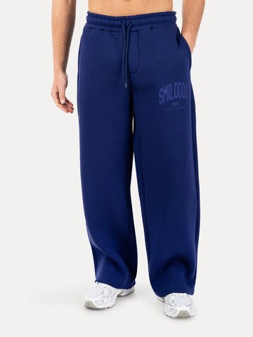 Smilodox Loosefit Oversize Jogginghose Oswin in Blau: Vorderseite
