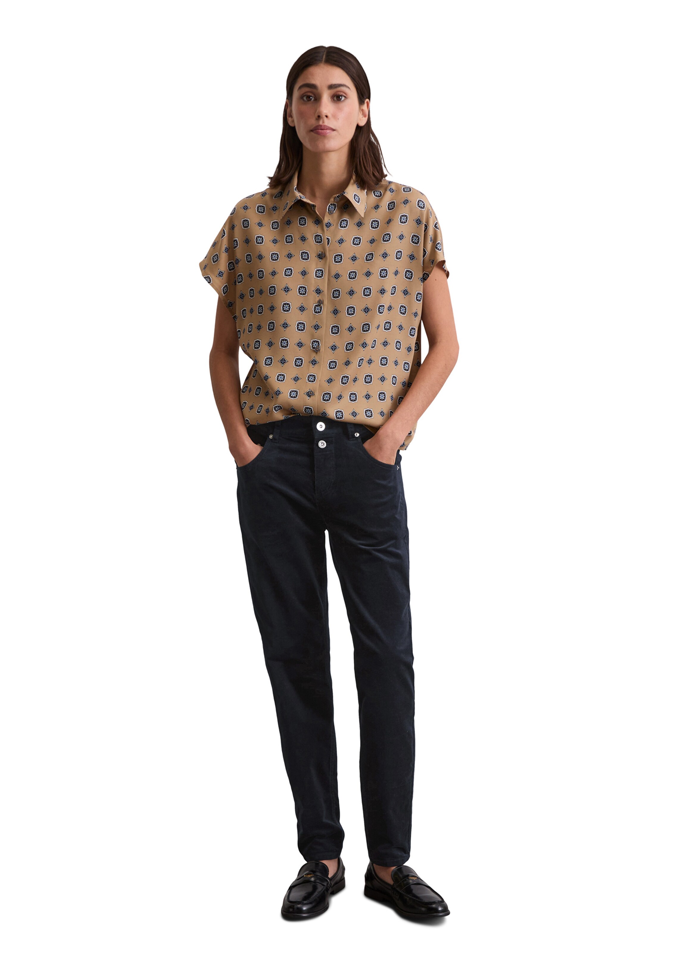 Marc O'Polo Обычный Штаны 'Theda' в Синий