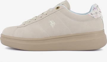 US POLO ASSN. - Zapatillas deportivas bajas 'Cody' en beige: frente