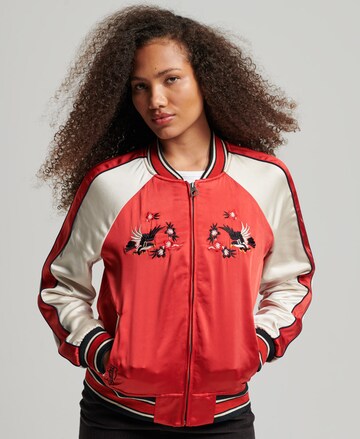 Superdry - Chaqueta de entretiempo 'Suikajan' en rojo: frente