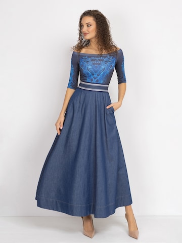 JIORO Skirt 'ESSENTIALS' in Blue