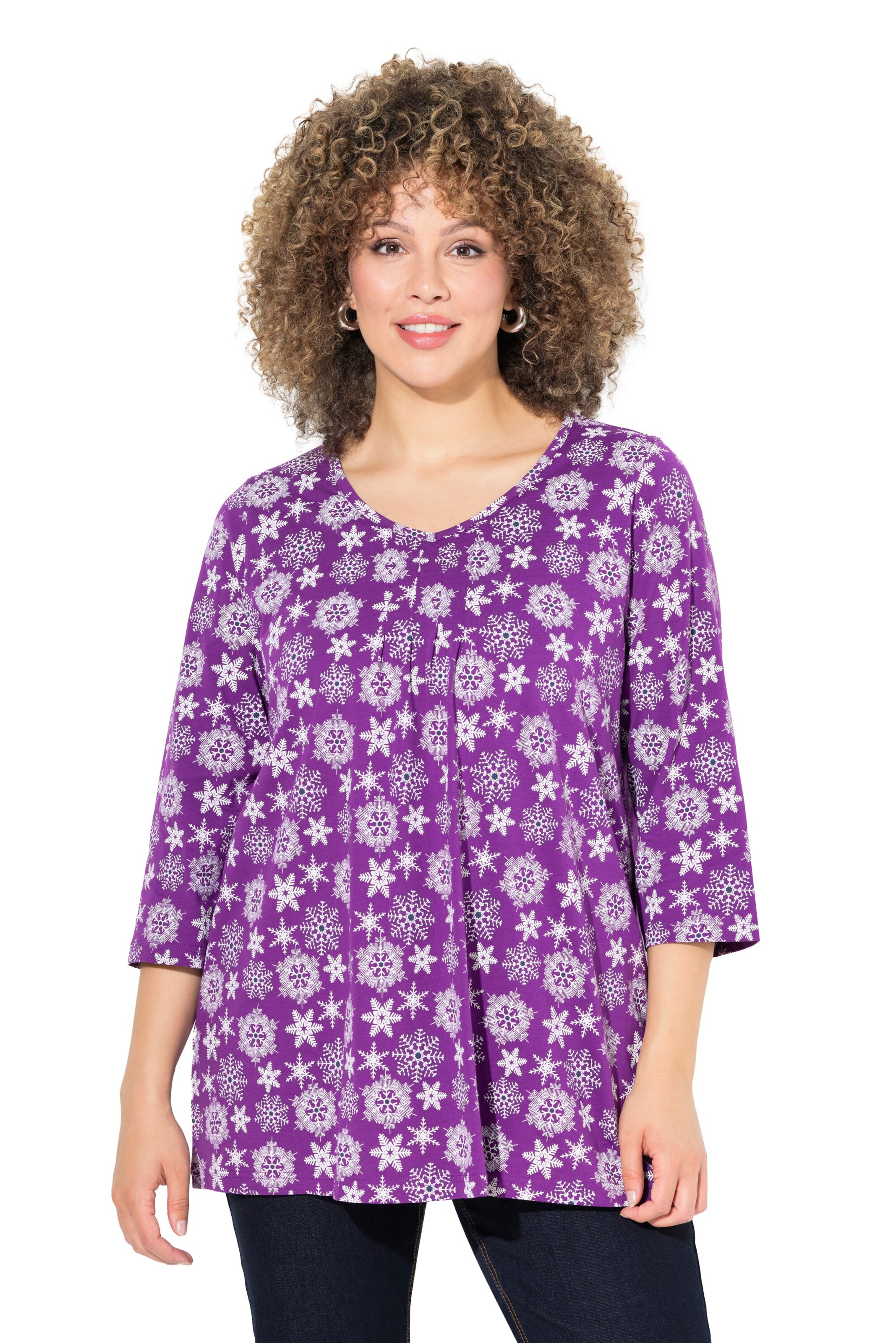 Ulla Popken Shirt in Purple: front