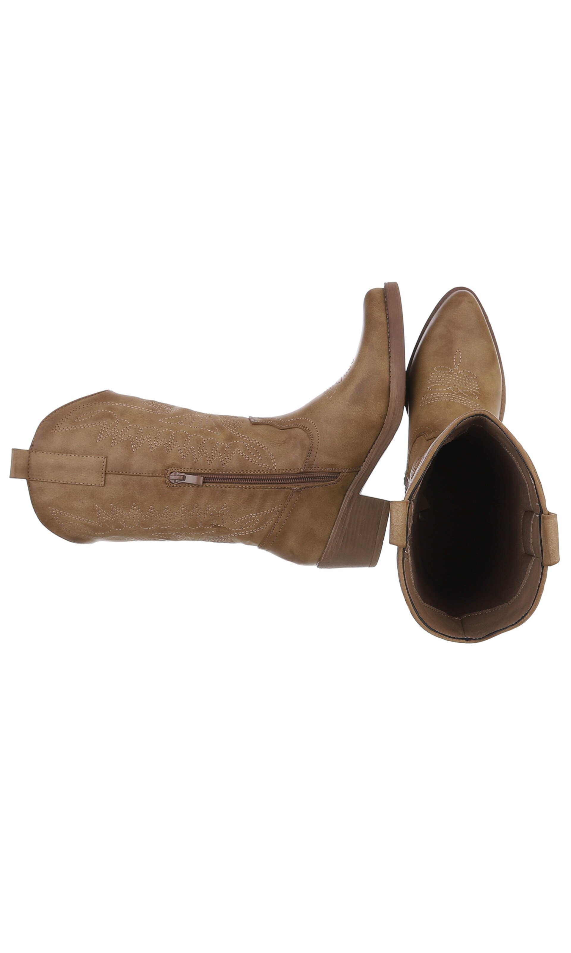 Ital-Design Cowboy Boots in Brown