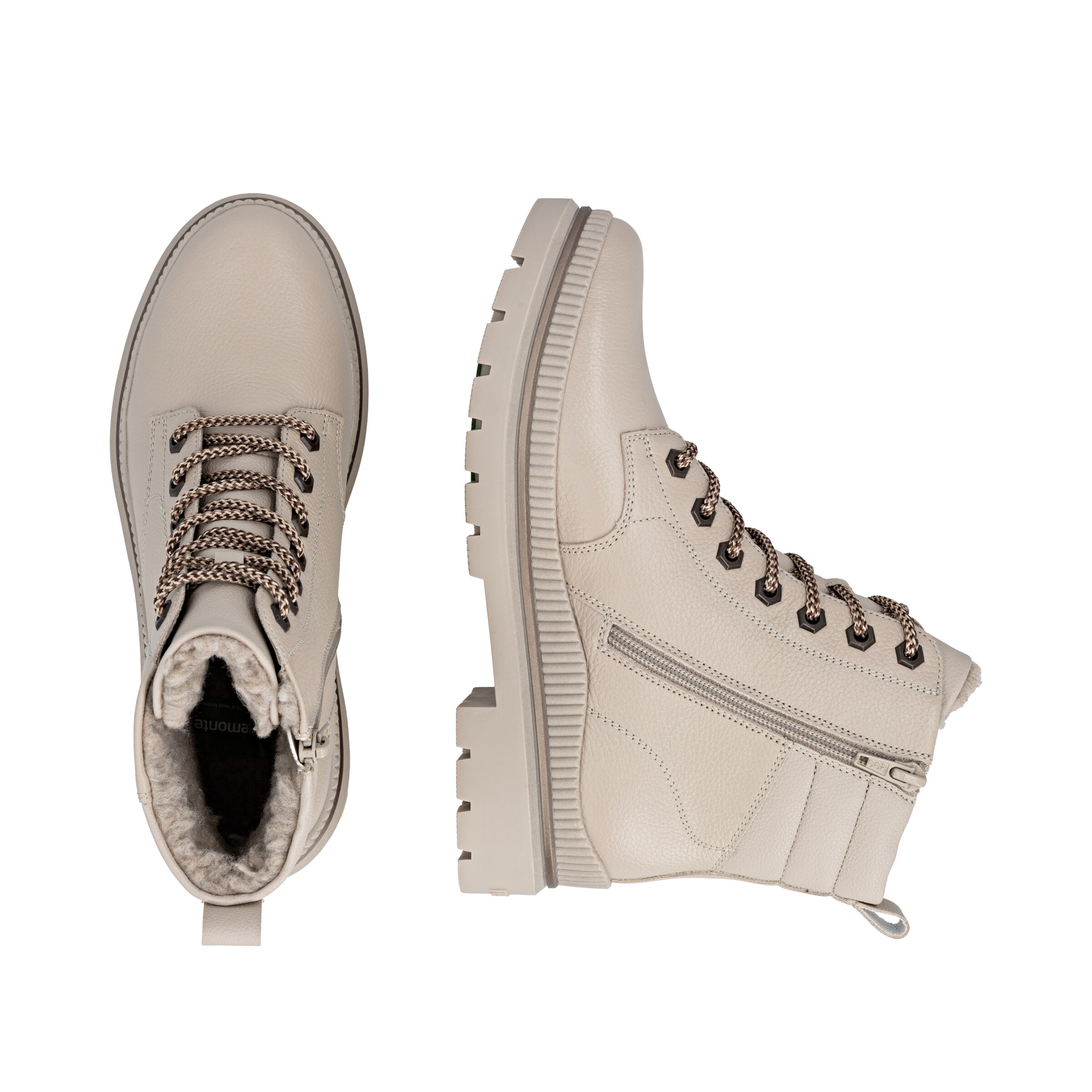 REMONTE Schnürstiefel in Beige