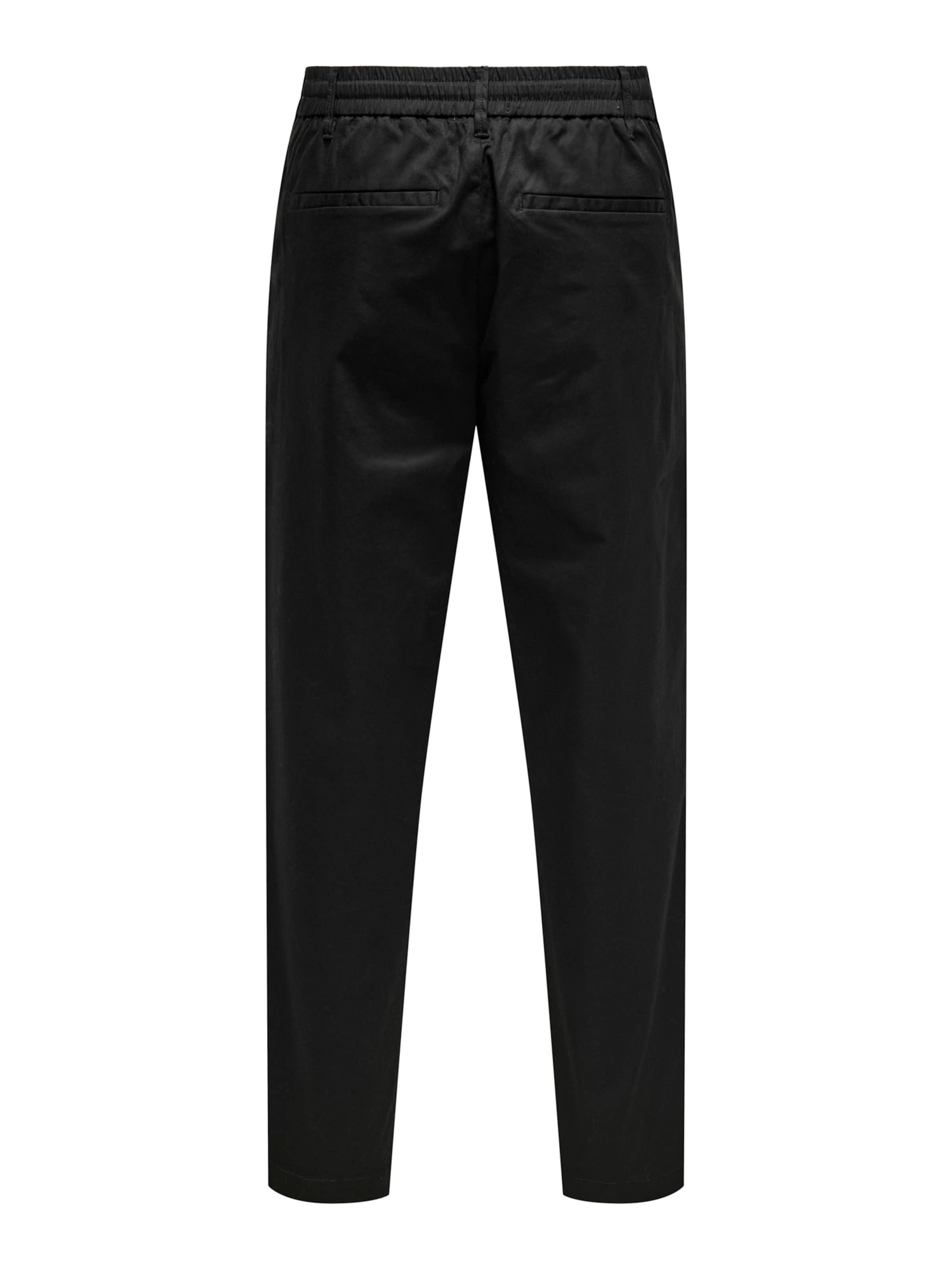 Only & Sons - Loosefit Pantalón chino 'ONSCoil' en negro