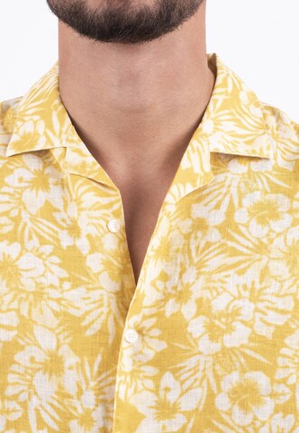 Panareha Regular fit Button Up Shirt 'MAUI' in Yellow