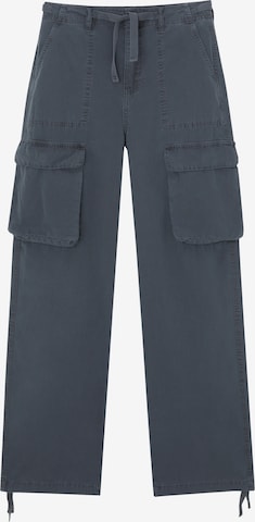 Pull&Bear Loose fit Cargo Pants in Grey: front