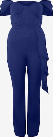 Chi Chi London Jumpsuit in Blauw: voorkant