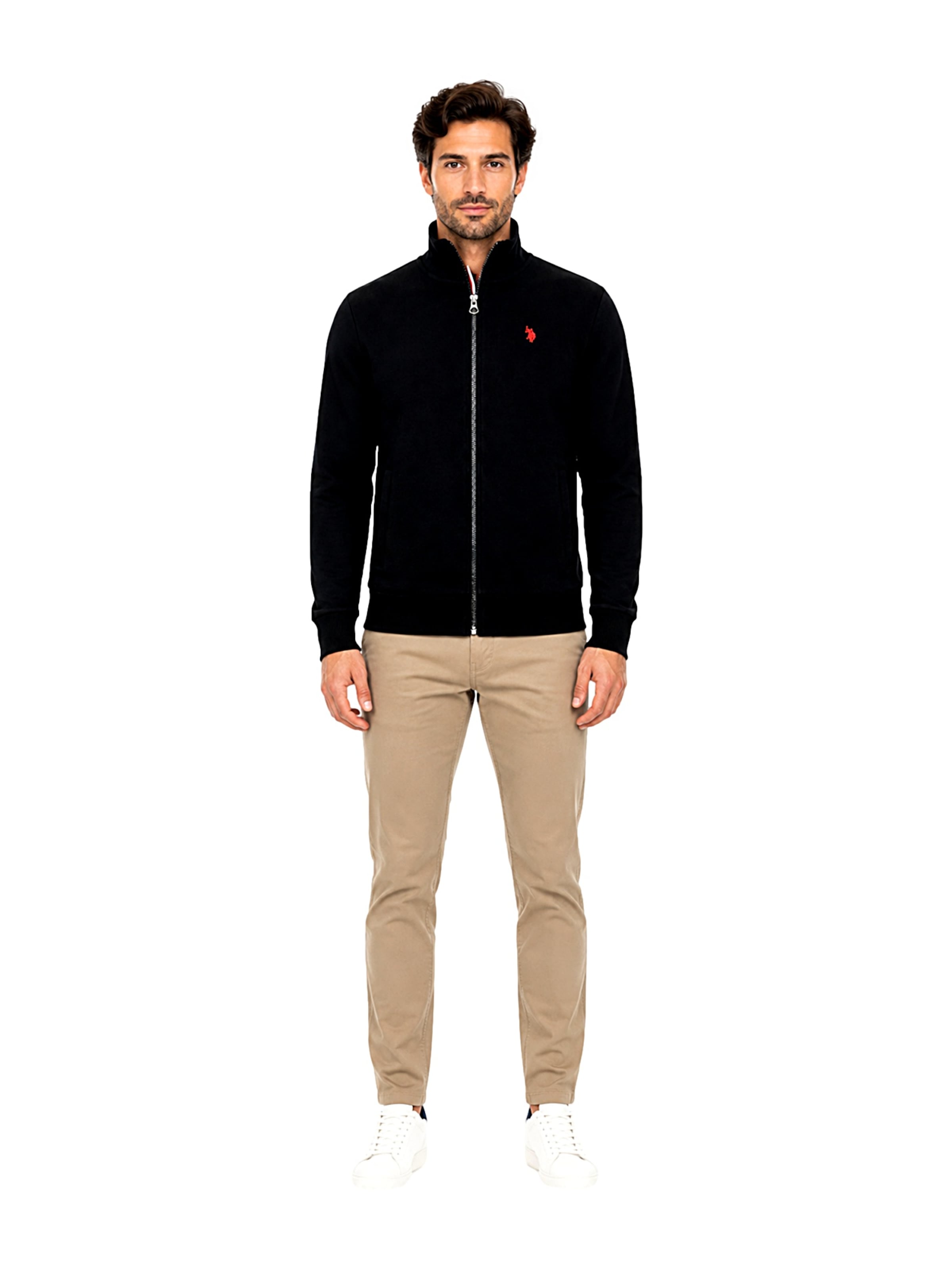 U.S. POLO ASSN. Sweatjakke i sort