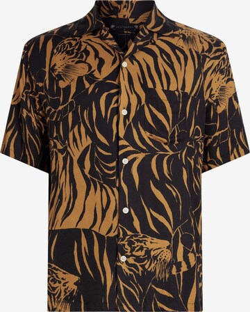 AllSaints - Camisa 'WILDCAT' em castanho: frente