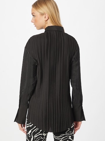 Gina Tricot Bluse in Schwarz