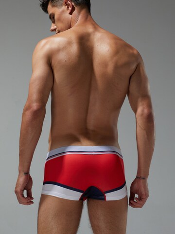 SEOBEAN Boxer shorts 'Slash Side Line' in Red