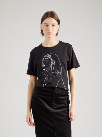 s.Oliver T-Shirt in Schwarz: Vorderseite