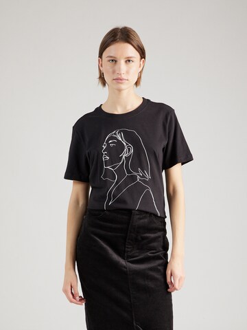 T-shirt s.Oliver en noir : devant