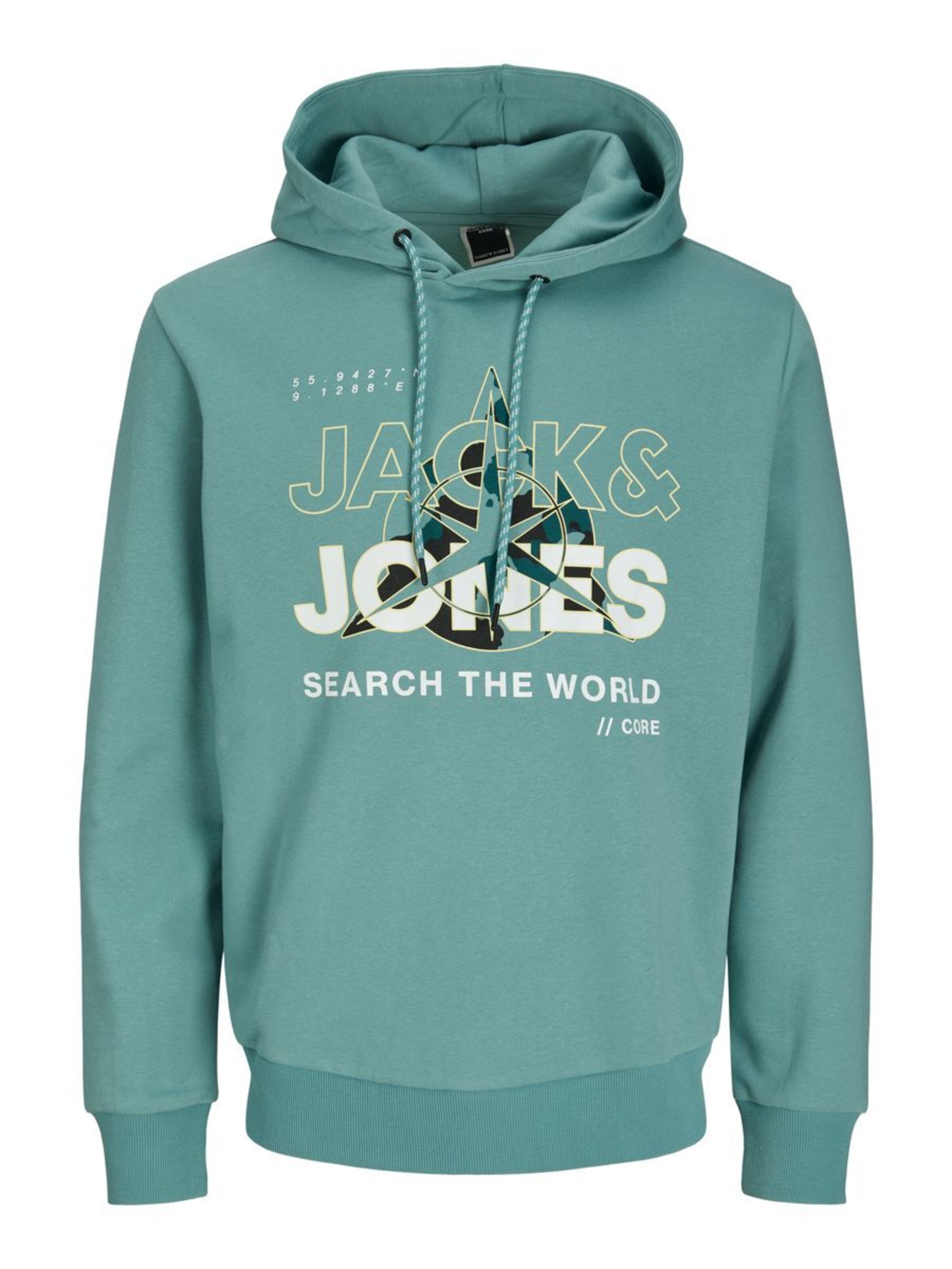 JACK & JONES Sweatshirt 'Hunt' in Grün: Vorderseite