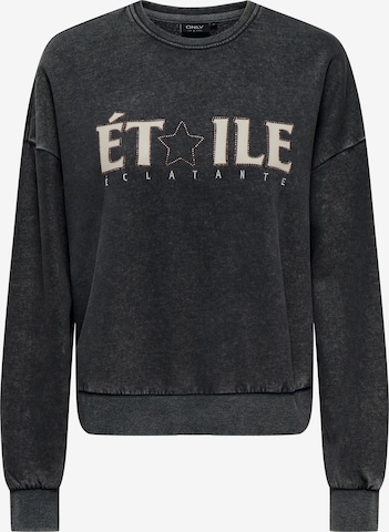 ONLY Sweatshirt 'ONLPenelope' in Black: front