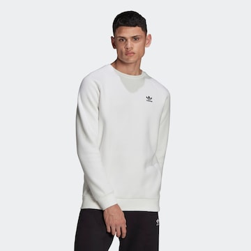 Coupe regular Sweat-shirt 'Adicolor Essentials Trefoil' ADIDAS ORIGINALS en blanc : devant