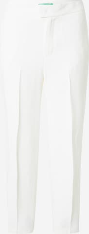 UNITED COLORS OF BENETTON Regular Trousers with creases in Beige: front