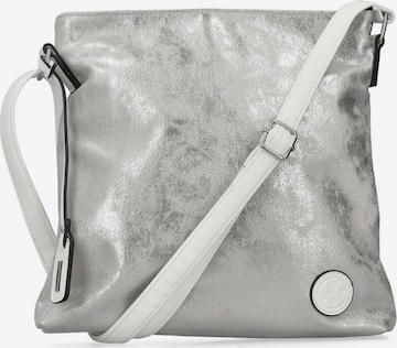Rieker Crossbody Bag in Silver: front