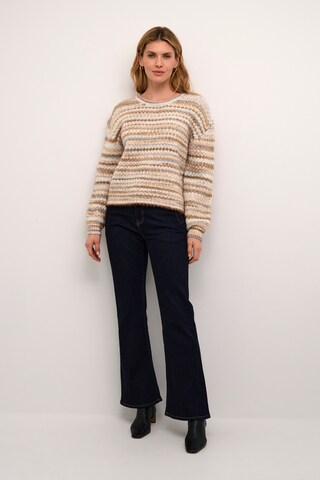 CULTURE Pullover i beige
